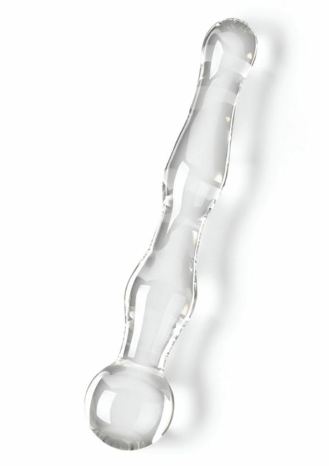 TOYJOY GLASS WORXX Sparkle Wand szklana rożdżka falista 20 cm