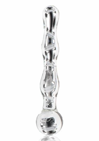 TOYJOY GLASS WORXX Sparkle Wand szklana rożdżka falista 20 cm