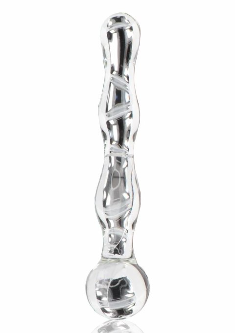 TOYJOY GLASS WORXX Sparkle Wand szklana rożdżka falista 20 cm