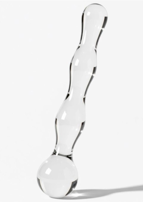 TOYJOY GLASS WORXX Sparkle Wand szklana rożdżka falista 20 cm