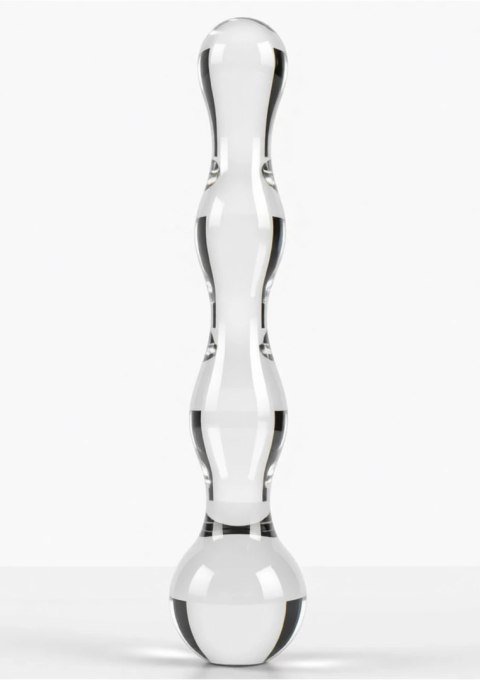 TOYJOY GLASS WORXX Sparkle Wand szklana rożdżka falista 20 cm
