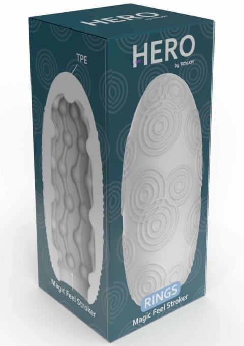 TOYJOY HERO Medium - elastyczny pierścień intymny z teksturą, rozmiar M