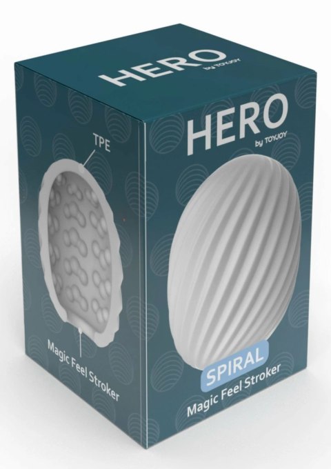 TOYJOY HERO Mini Spiral - kompaktowa maszyna intymna, spiralna tekstura