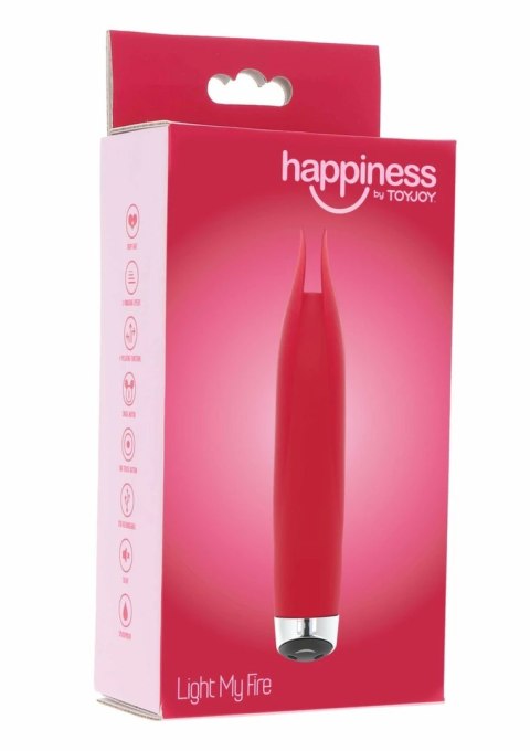 TOYJOY Light My Fire Vibrator silikonowy, 7 trybow, USB, fioletowy