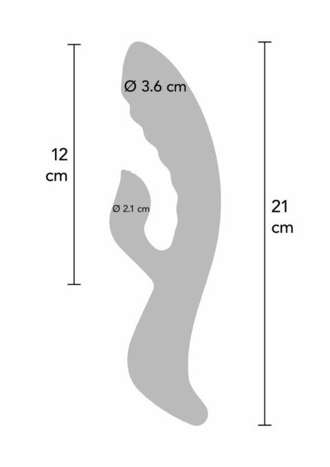 TOYJOY The Belle Rabbit Vibrator silikonowy ergonomiczny rożowy