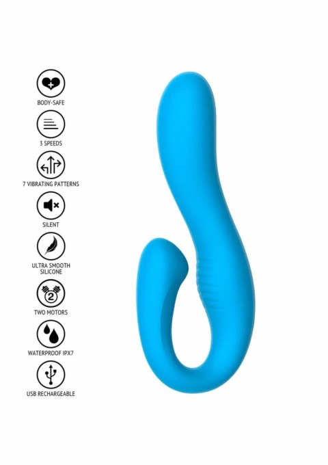 TOYJOY The Skyler Rabbit Vibrator silikonowy, 7 trybow, fioletowy