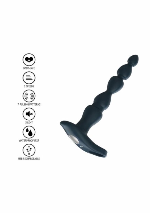 ToyJoy Elixer Vibrating Double Penetrator - model z funkcją wibracji, czarny