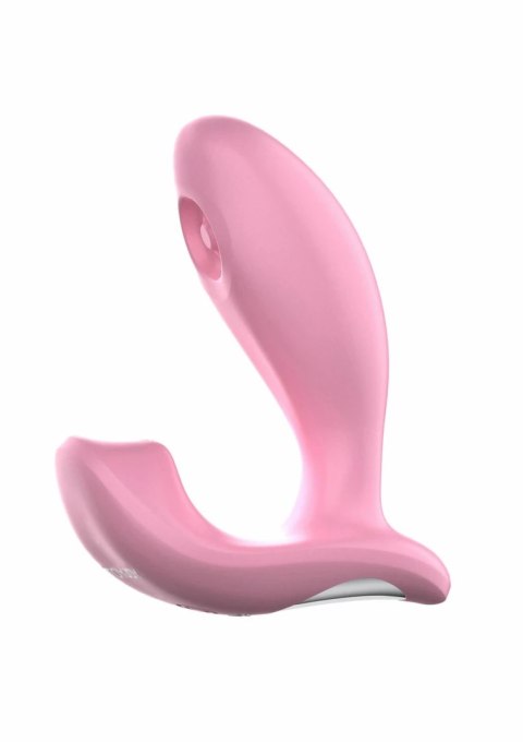 ToyJoy Flamingo Pulsating G-spot Vibrator L-kształtny model pulsujący rożowy