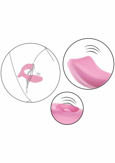 ToyJoy Flamingo Pulsating G-spot Vibrator L-kształtny model pulsujący rożowy