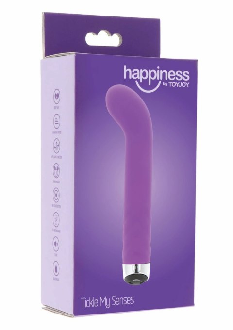 ToyJoy SMILE by TOYJOY Tickle My Senses G-Vibrator silikonowy USB fioletowy