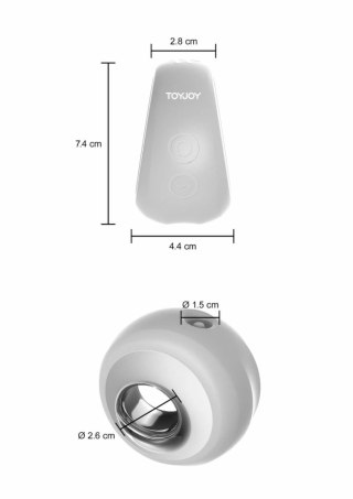ToyJoy Verve Pulse - pierścień intymny z pulsującą funkcją stymulacji, fioletowy