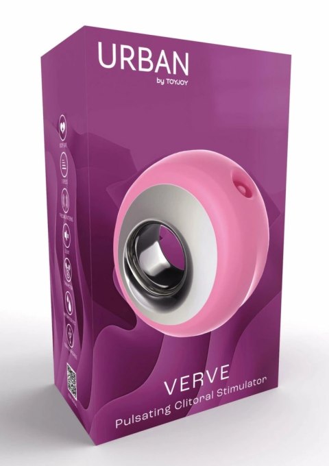 ToyJoy Verve Pulse - pierścień intymny z pulsującą funkcją stymulacji, fioletowy