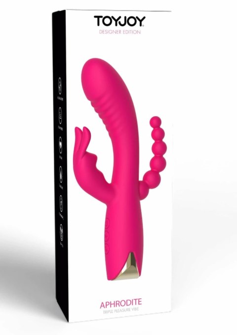 TOYJOY Aphrodite Triple Vibrator - potrojna stymulacja, twin motor, fioletowy
