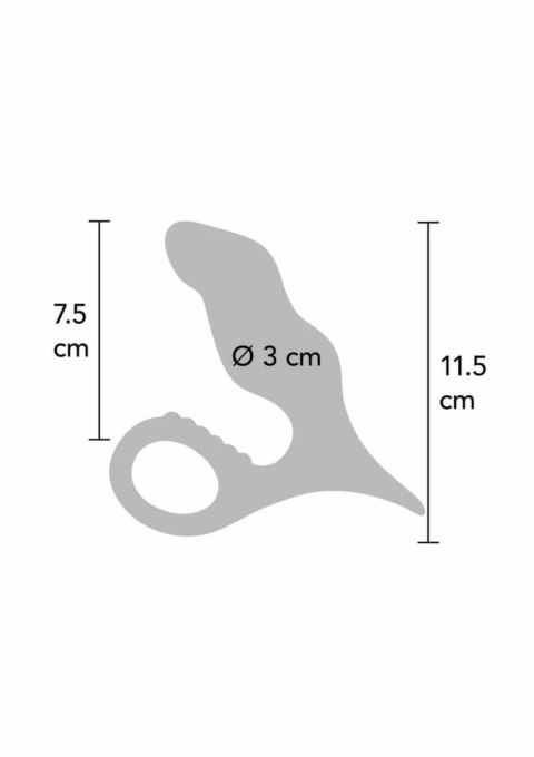 TOYJOY Bum Buster silikonowy korek analny z uchwytem czarny