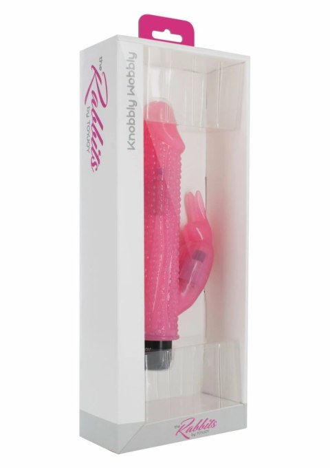 TOYJOY Crystal Dancer Rabbit - transparentny masażer z funkcją rotacji