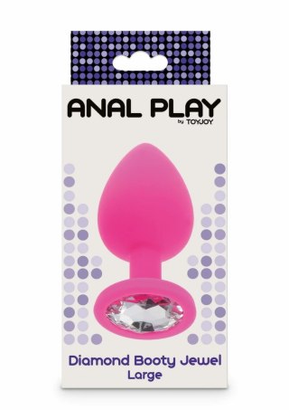 TOYJOY Diamond Booty Jewel Large silikonowy z kryształem, rozmiar L