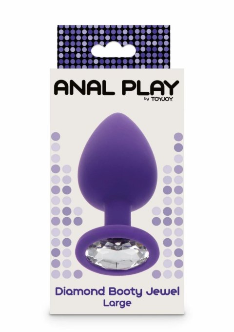 TOYJOY Diamond Booty Jewel Large silikonowy z ozdobnym kryształem