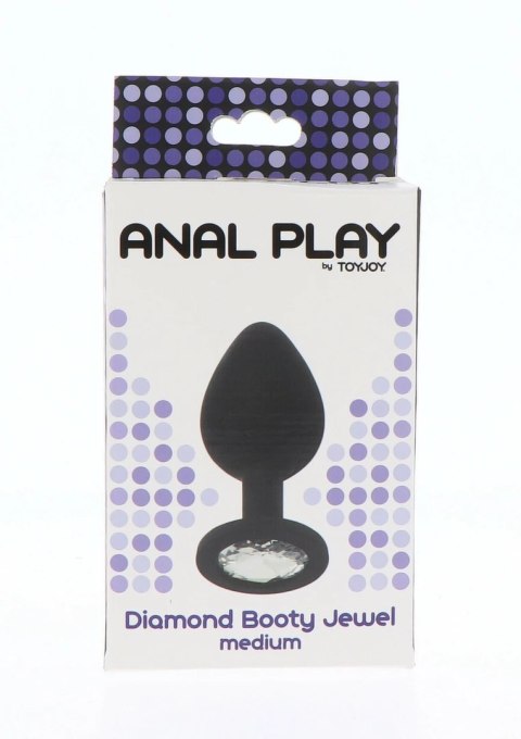TOYJOY Diamond Booty Jewel Medium silikonowy z kryształem 8713221821478