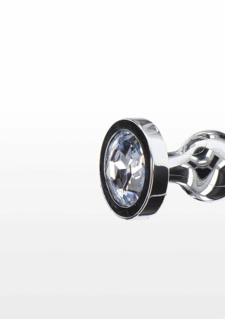 TOYJOY Diamond Star Beads Large metalowy plug z kryształem 3-kulkowy