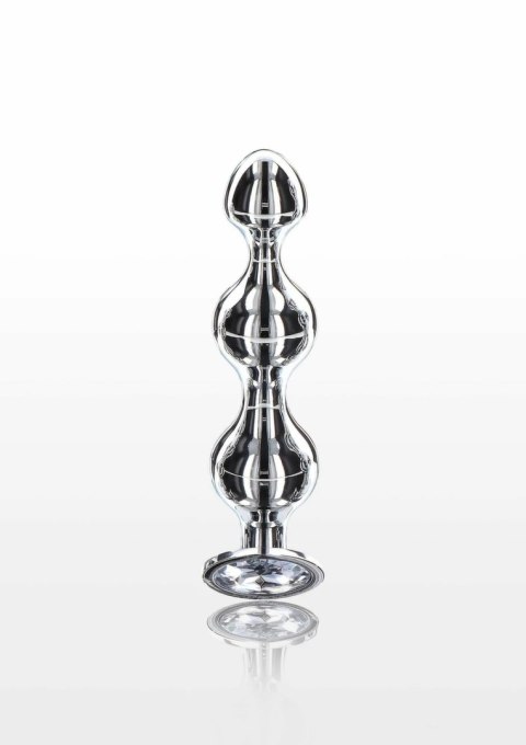 TOYJOY Diamond Star Beads Medium aluminiowy korek z kryształem 3-stopniowy