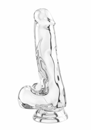 TOYJOY Get Real Clear Dildo TPE 16 cm - przezroczysty, z przyssawką