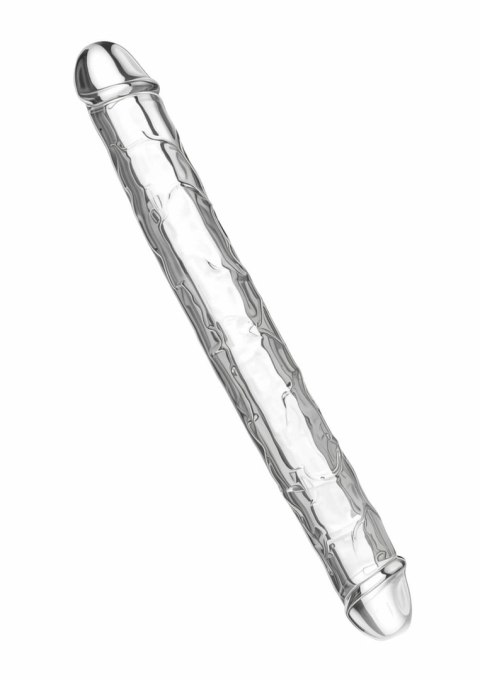TOYJOY Get Real Clear Double Dong TPE 34,5 cm - przezroczysty, elastyczny model