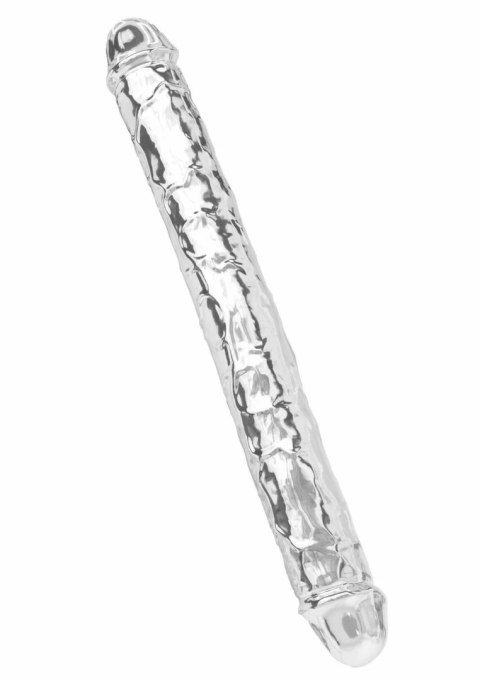 TOYJOY Get Real Clear Double Dong TPE 34,5 cm - przezroczysty, elastyczny model