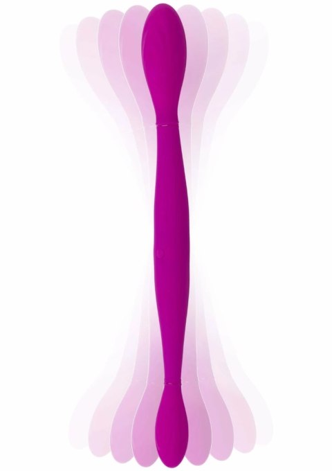 TOYJOY Infinity Double Dildo silikonowy, podwojny, ładowany USB, fioletowy