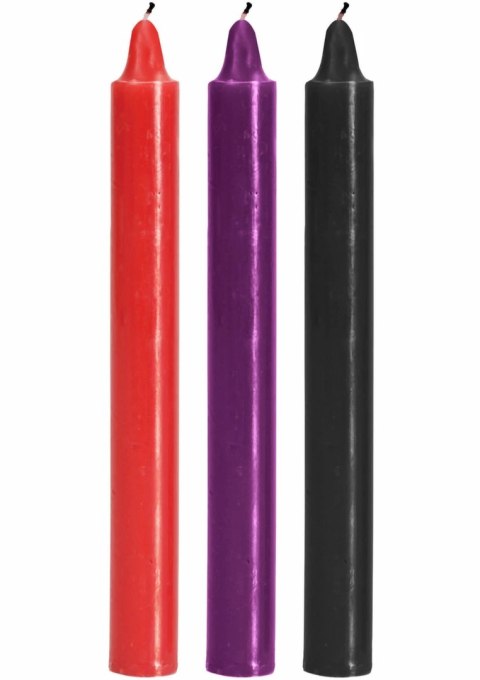 TOYJOY Japanese Drip Candles - zestaw świec do gry z temperaturą, 3 szt.
