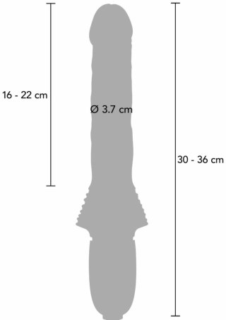 TOYJOY Magnum Opus Supreme Thruster 2 fioletowy, silikonowy, 31 cm
