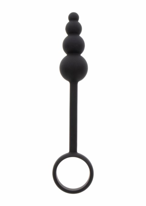 TOYJOY Manpower Anal Plug & Cock Ring silikonowy 2w1 czarny