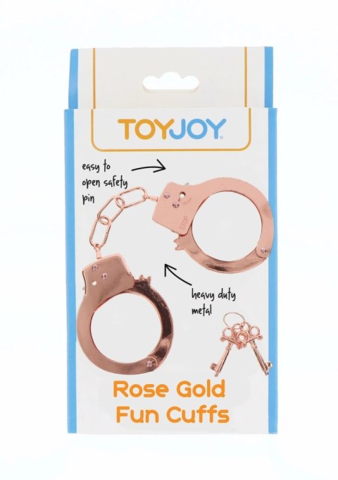 TOYJOY Metal Handcuffs - stalowe kajdanki z regulacją, srebrne