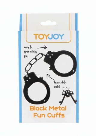 TOYJOY Metal Handcuffs - wytrzymałe kajdanki regulowane, srebrne