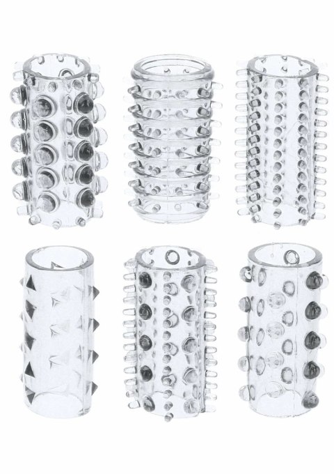 TOYJOY Power Penis Sleeve Set 6 elastycznych nakładek TPE wodoodpornych