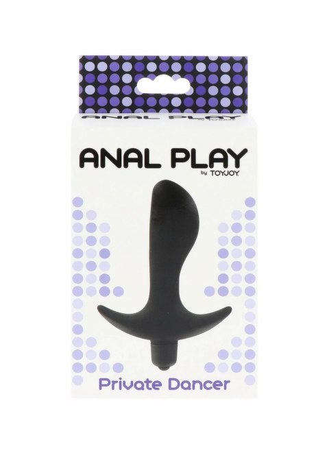 TOYJOY Private Dancer silikonowy korek analny z wibracją czarny