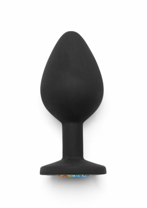 TOYJOY Rainbow Booty Jewel Medium silikonowy z ozdobnym kryształem