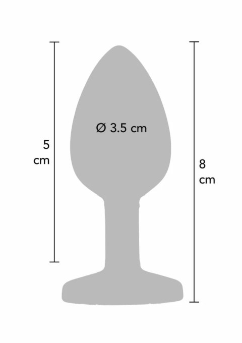TOYJOY Rainbow Booty Jewel Medium silikonowy z ozdobnym kryształem