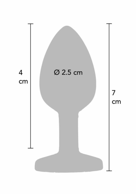 TOYJOY Rainbow Booty Jewel Small silikonowy z kolorowym kryształem