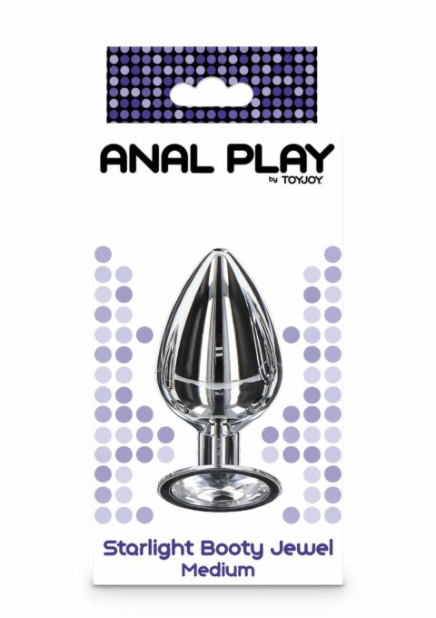 TOYJOY Starlight Booty Jewel Medium aluminiowy z ozdobnym kryształem