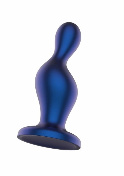 TOYJOY The Hitter Metal Blue - silikonowy korek analny z szeroką bazą