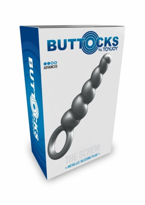 TOYJOY The Screw Plug silikonowy korek analny metaliczny 12,5 cm
