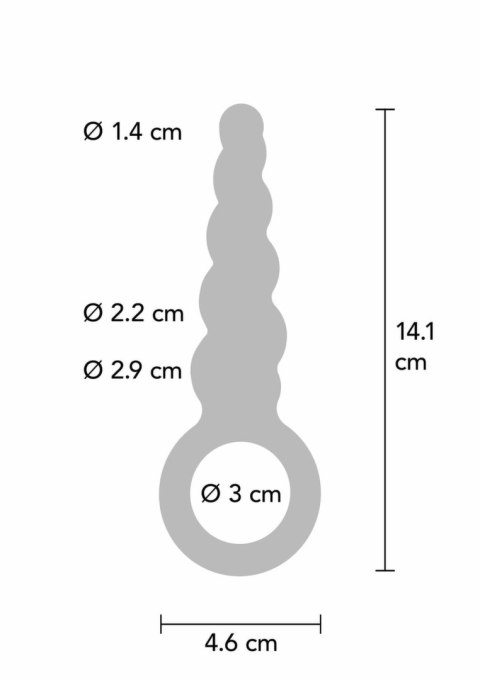 TOYJOY The Screw Plug silikonowy korek analny metaliczny 12,5 cm