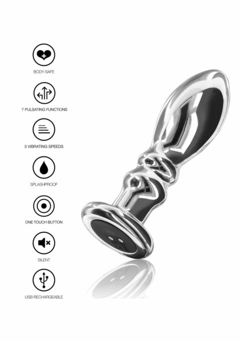 TOYJOY The Slider Vibrating Plug Large stal nierdzewna 7 trybow USB
