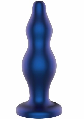 TOYJOY The Striker metaliczny niebieski korek analny silikonowy