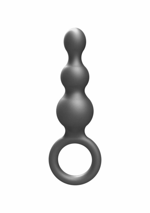 TOYJOY The Stuffer 3 Balls Plug silikonowy korek anatomiczny srebrny