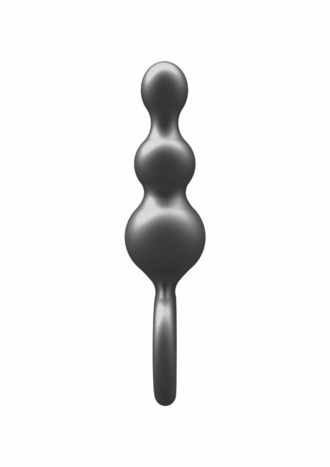 TOYJOY The Stuffer 3 Balls Plug silikonowy korek anatomiczny srebrny