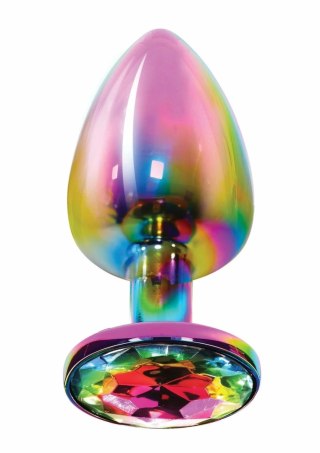 TOYJOY Twilight Booty Jewel Large metalowy z tęczowym kryształem