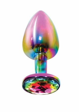 TOYJOY Twilight Booty Jewel Small aluminiowy z tęczowym kryształem