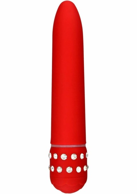 ToyJoy Diamond Superbe Vibrator klasyczny model z kryształkami, srebrny