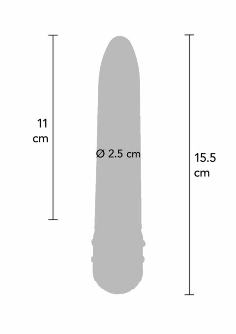 ToyJoy Diamond Superbe Vibrator klasyczny model z kryształkami, srebrny